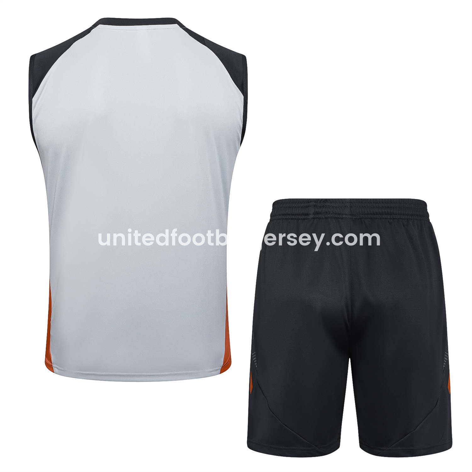 unitedfutballjersey-Benfica 25-26 Vest Training Set - Grey Vest and Deep Grey Shorts