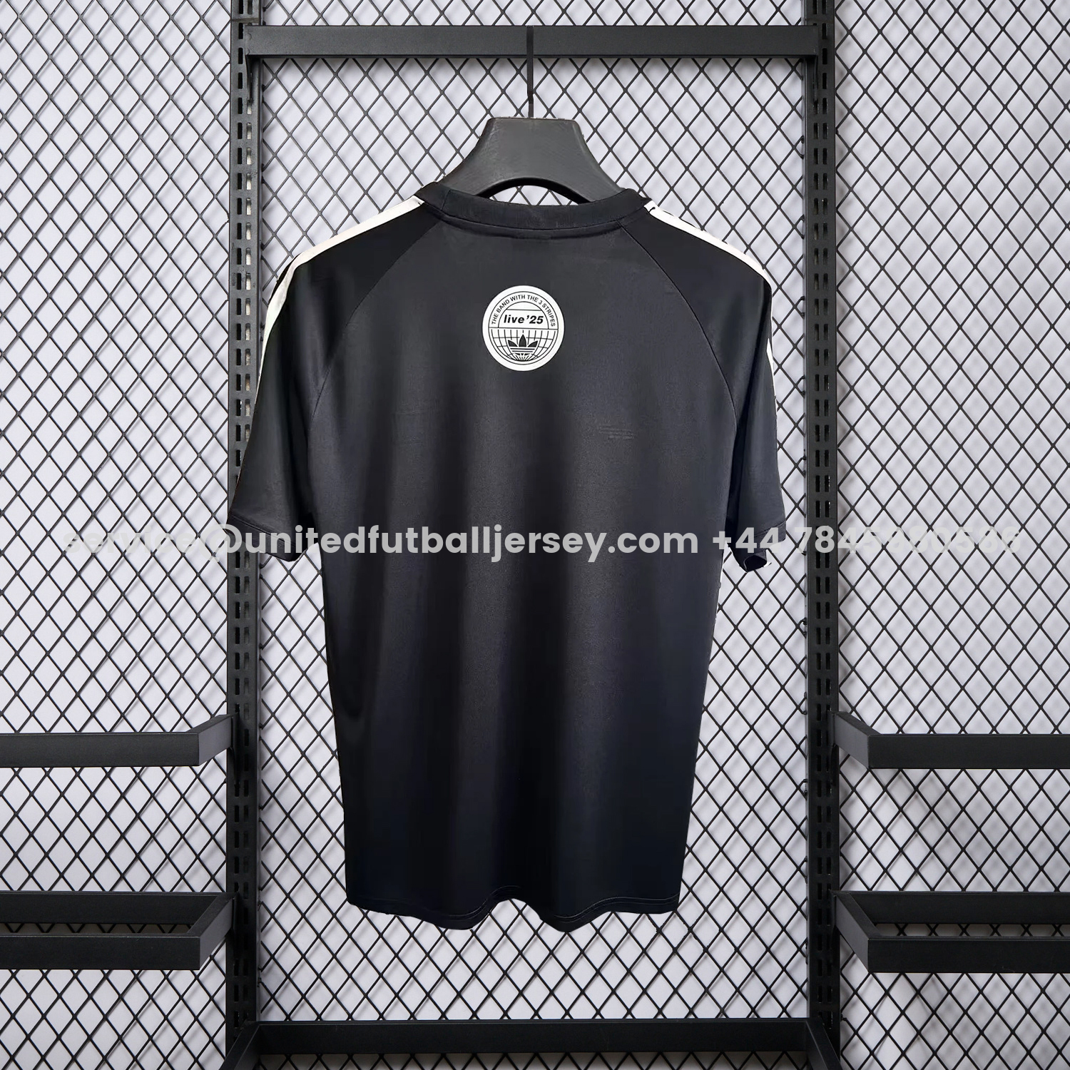 unitedfutballjersey-Adidas 25-26 Oasis Originals Tour Black Jersey - Fans Version
