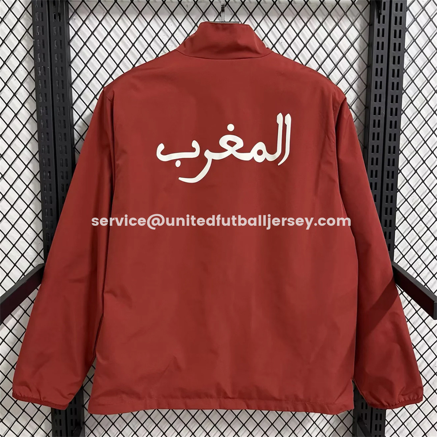 unitedfutballjersey-Morocco 2026 Pre-Match Double Sided Reversible Windbreaker - Red