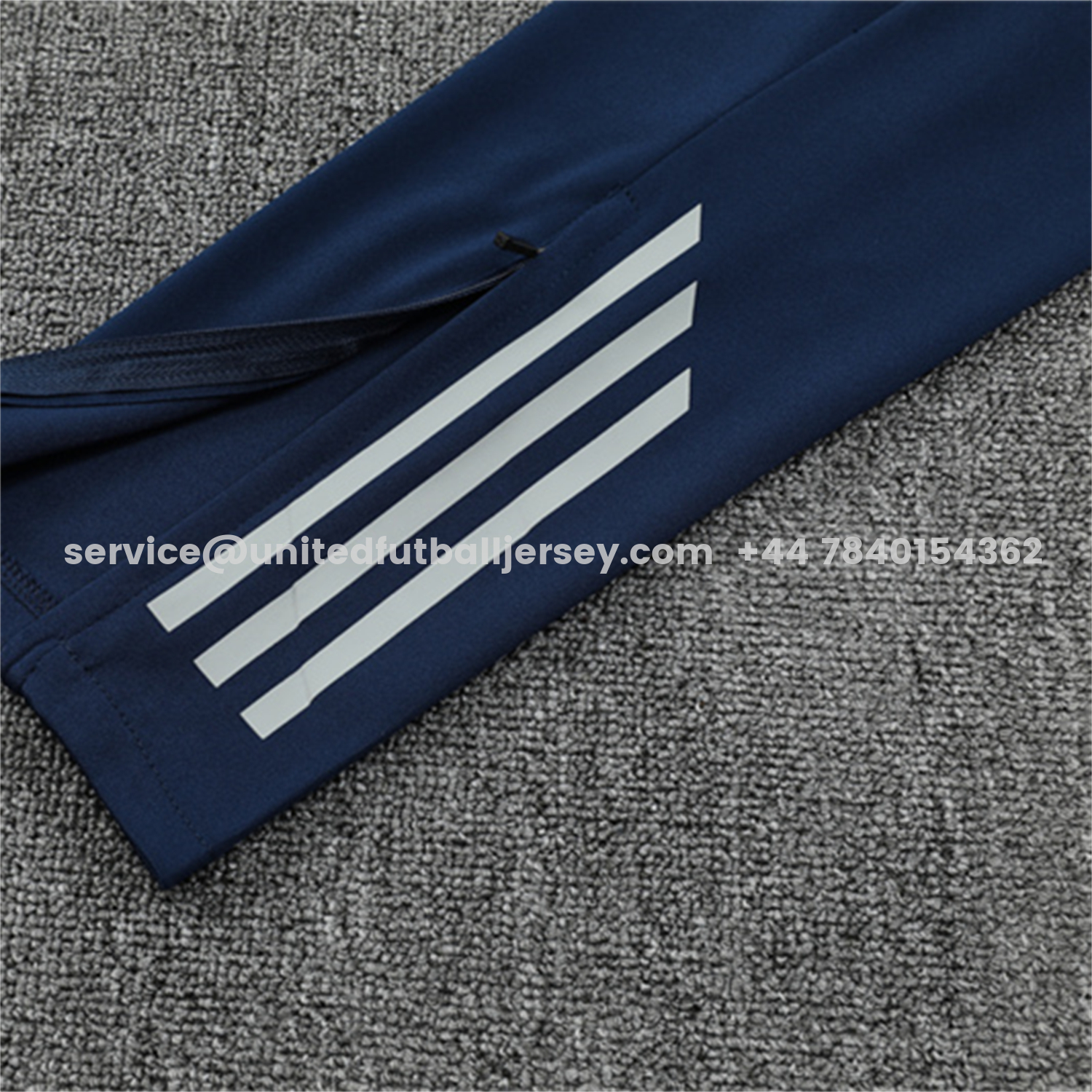 unitedfutballjersey-Arsenal 25-26 Long Sleeves Training Set - Light Grey Top & Blue Pants