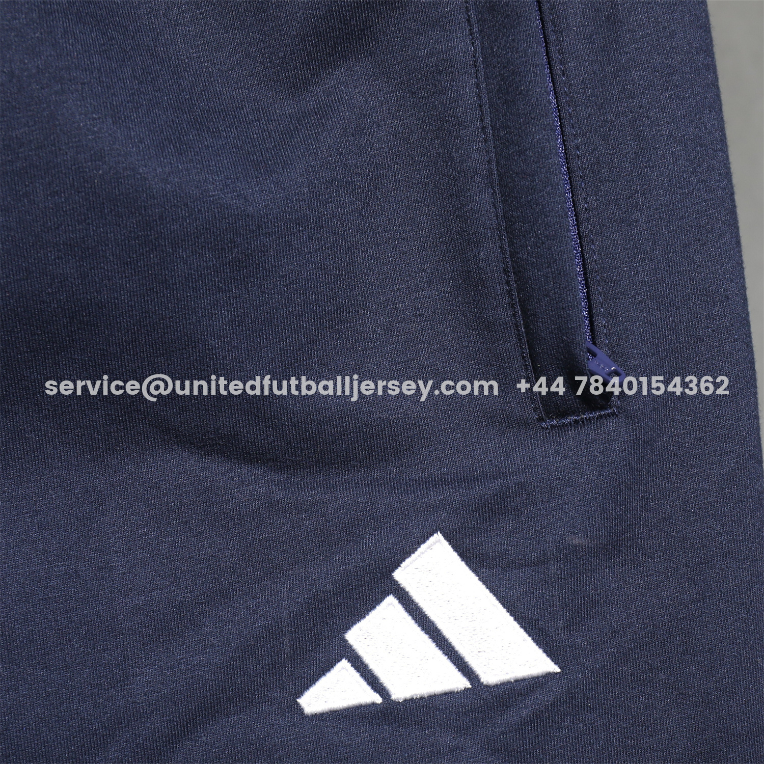 unitedfutballjersey-Real Madrid 25-26 Pure Color Training Hoodie Set - Deep Blue Hoodie and Deep Blue Pants