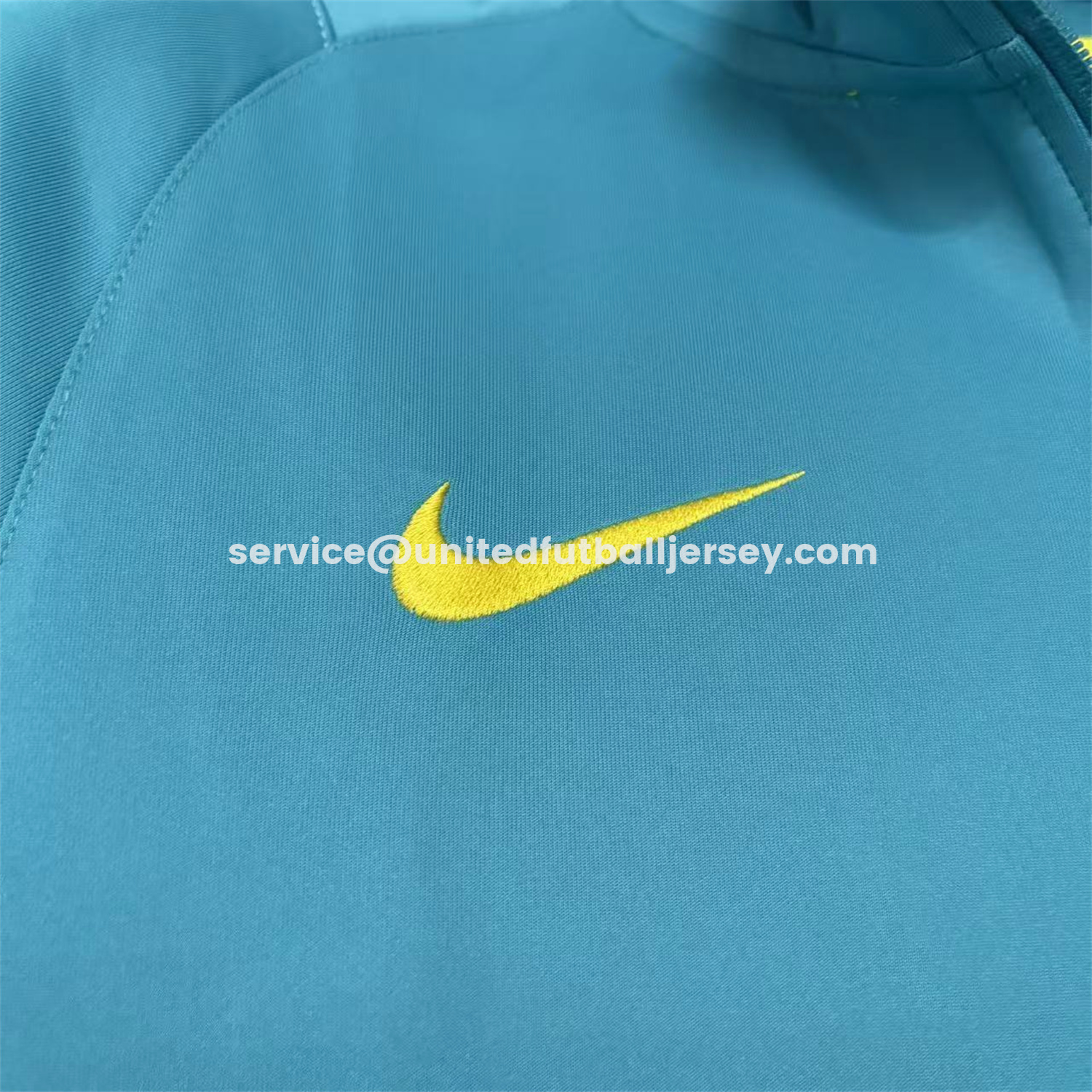 unitedfutballjersey-Retro Brazil 2022 Pre-Match Cyan Unsponsored Windbreaker