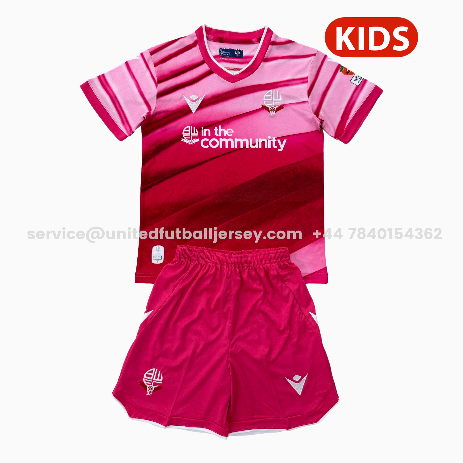 unitedfutballjersey-Bolton Wanderers 25-26 Third Kids Kit