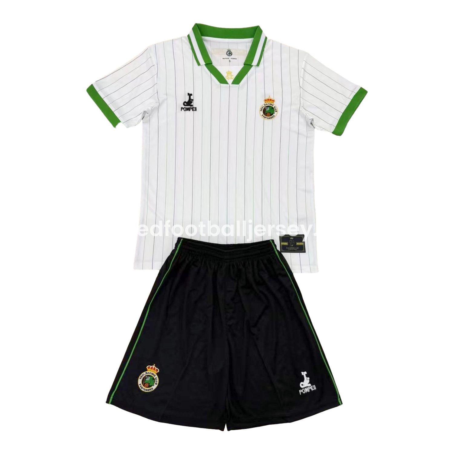 unitedfutballjersey-Racing de Santander 24-25 112th Anniversary Men's Adult Jersey Set - Fans Version