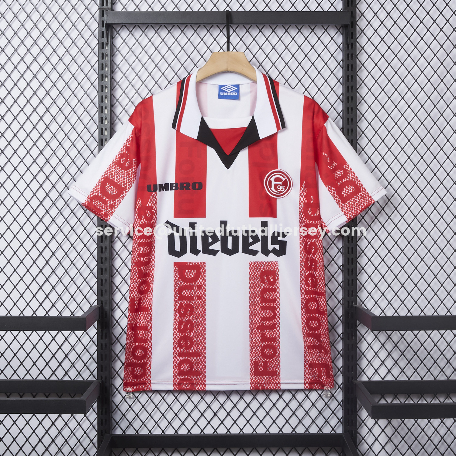unitedfutballjersey-Retro Fortuna Düsseldorf 1996-98 Home Jersey