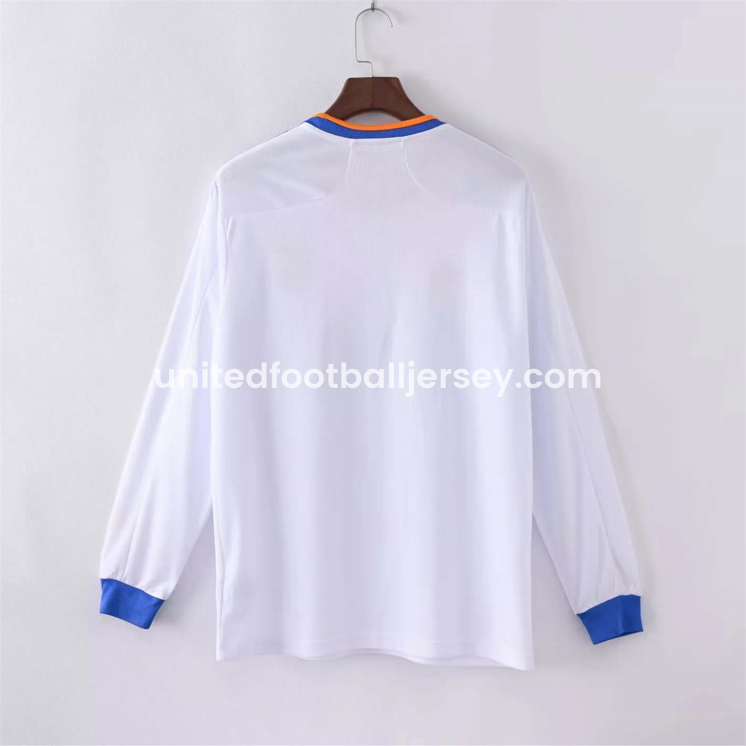 unitedfutballjersey-Retro Real Madrid 21-22 Home Long Sleeve Jersey