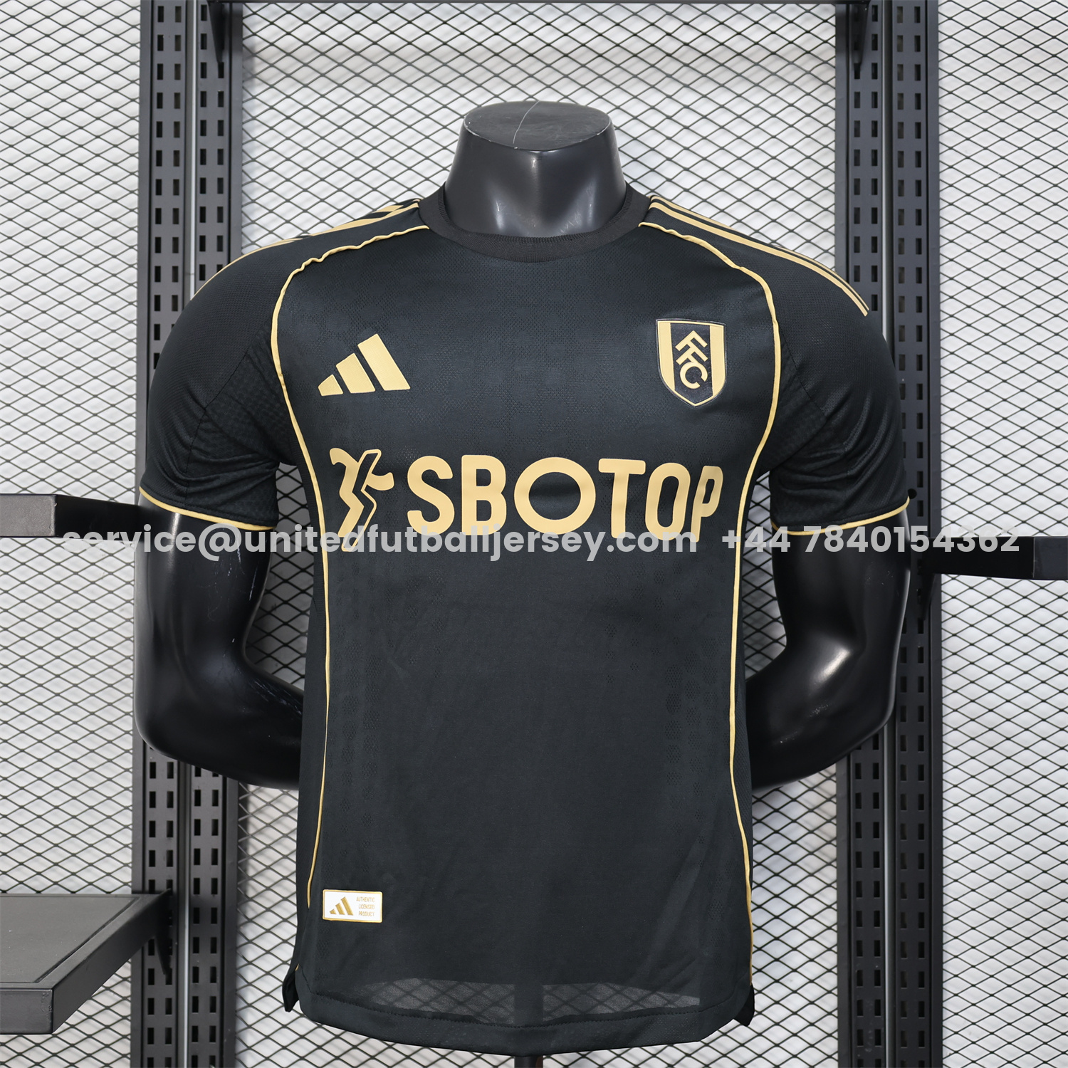 unitedfutballjersey-Fulham 25-26 Third Black Jersey - Player Version