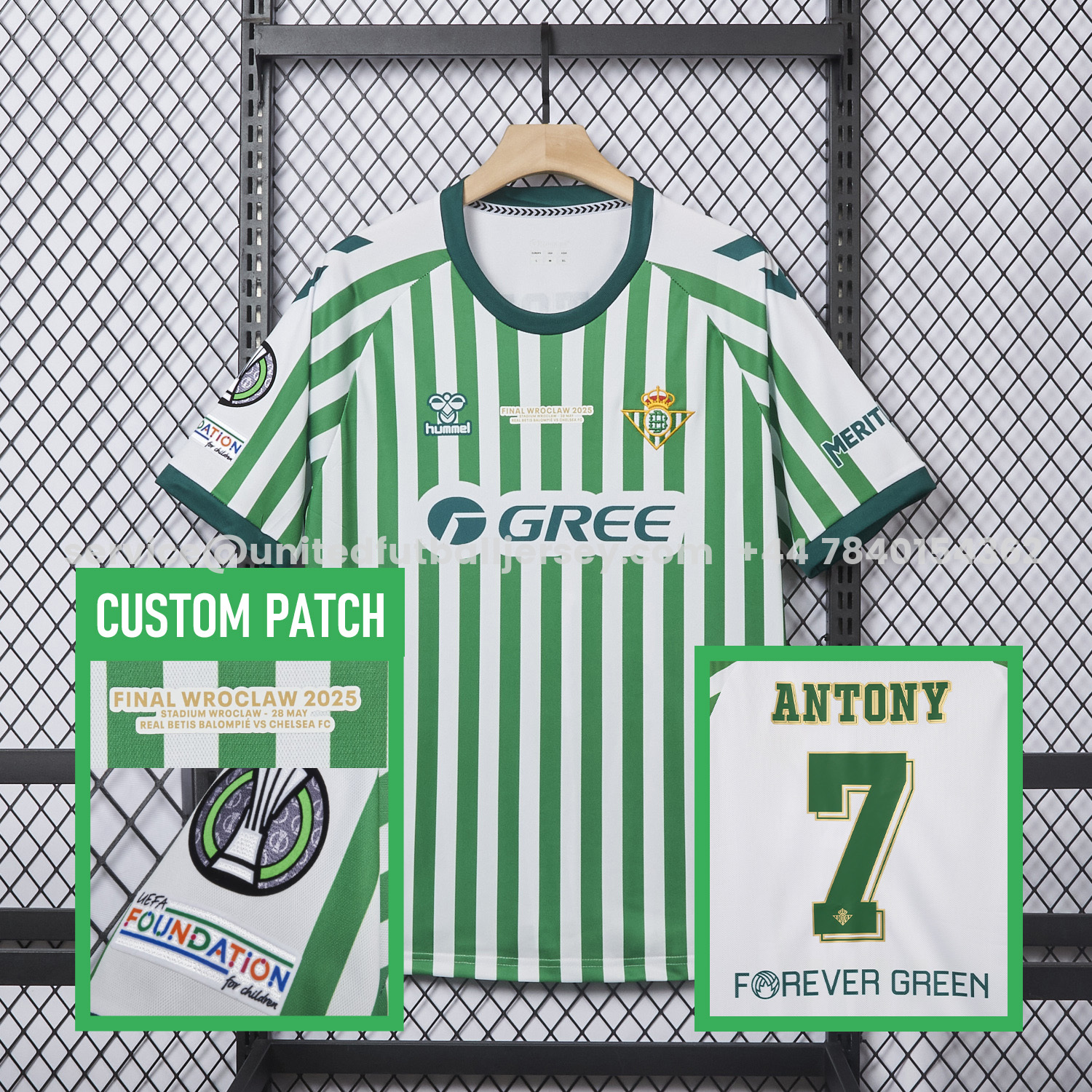 unitedfutballjersey-Real Betis 2025 Conference League Final Special Jersey - Fans Version