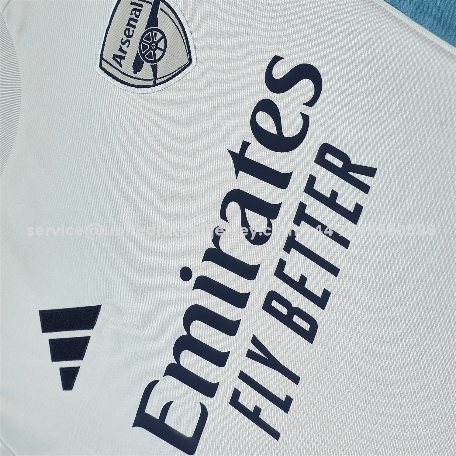 unitedfutballjersey-Arsenal 25-26 Short-Sleeve Training Set - Grey Top & Deep Blue Shorts