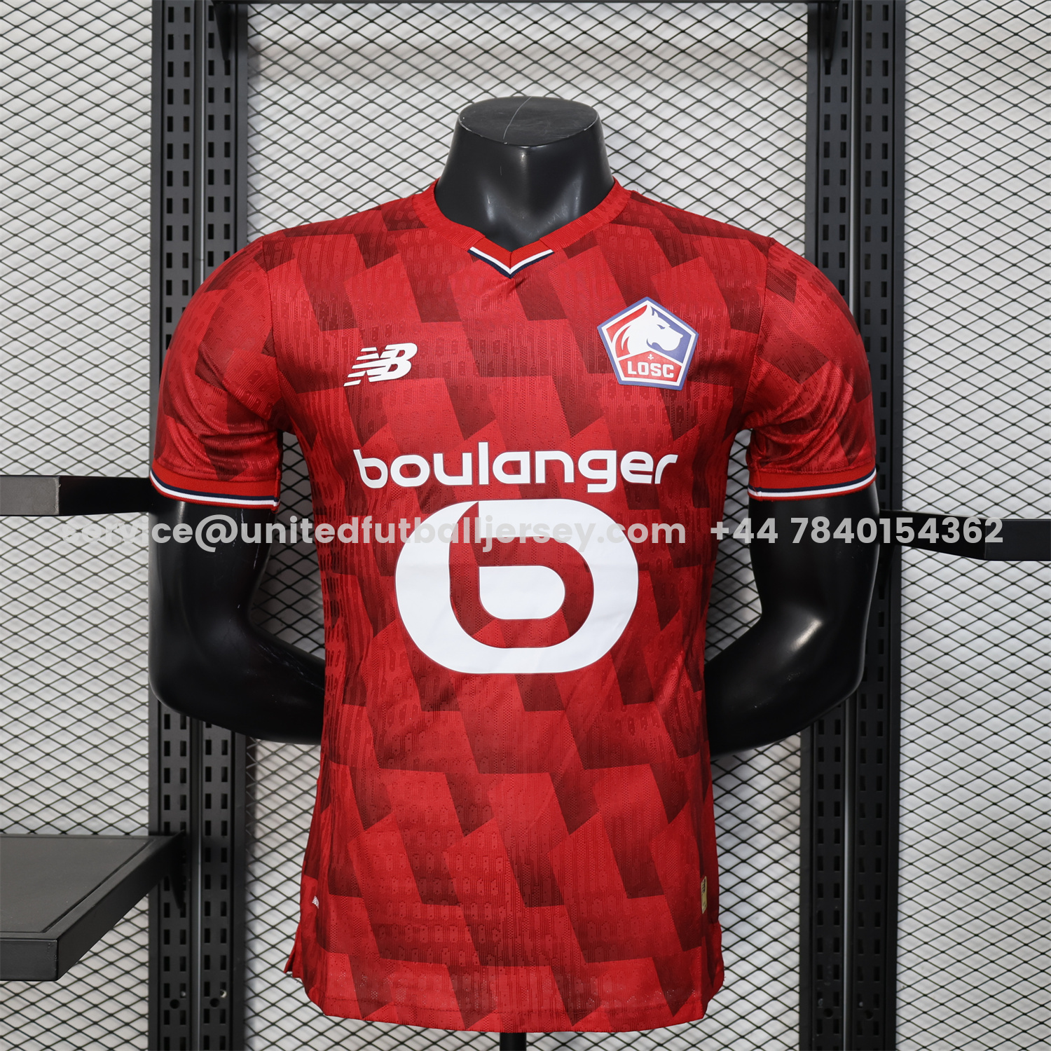 unitedfutballjersey-Lille 25-26 Home Red Jersey - Player Version