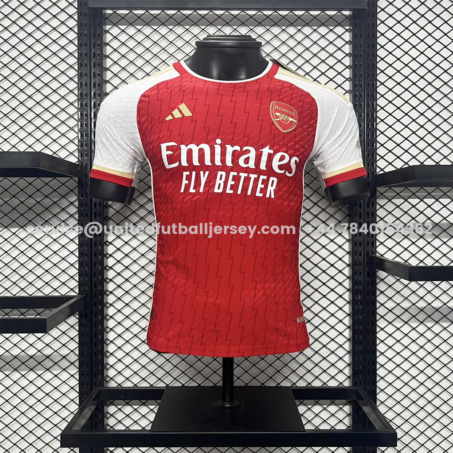 unitedfutballjersey-Retro Arsenal 2023-24 Home Red Jersey - Player Version