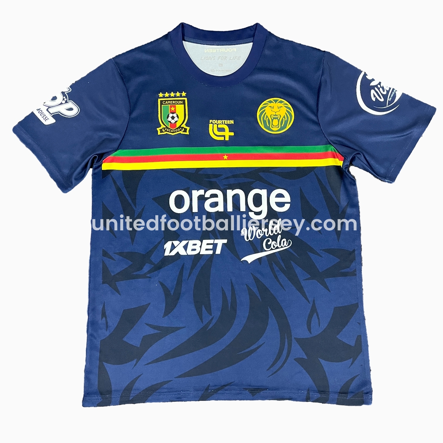 unitedfutballjersey-Cameroon 25-26 Blue Training Jersey - Fans Version