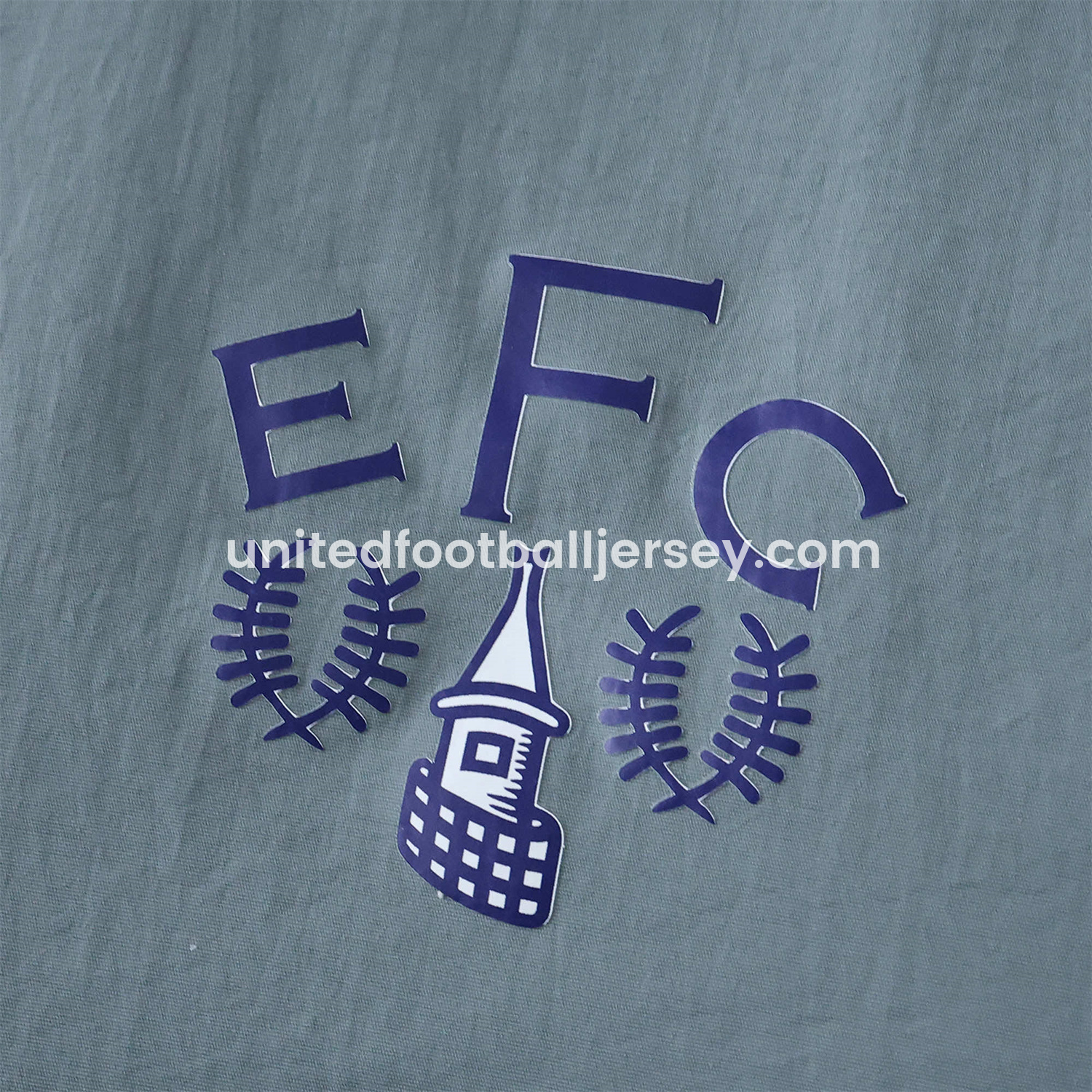unitedfutballjersey-Everton 1988-89 Retro Style Double Sided Reversible Windbreaker - White & Grey