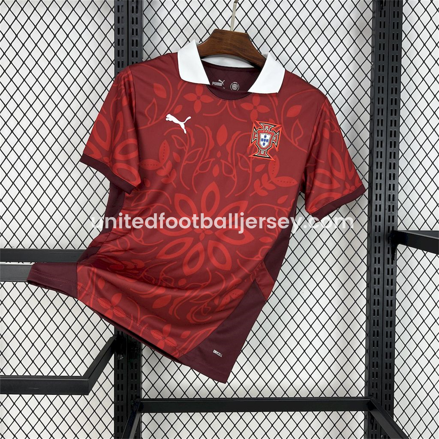 unitedfutballjersey-Portugal 2025-26 Red Flower Training Jersey - Fans Version