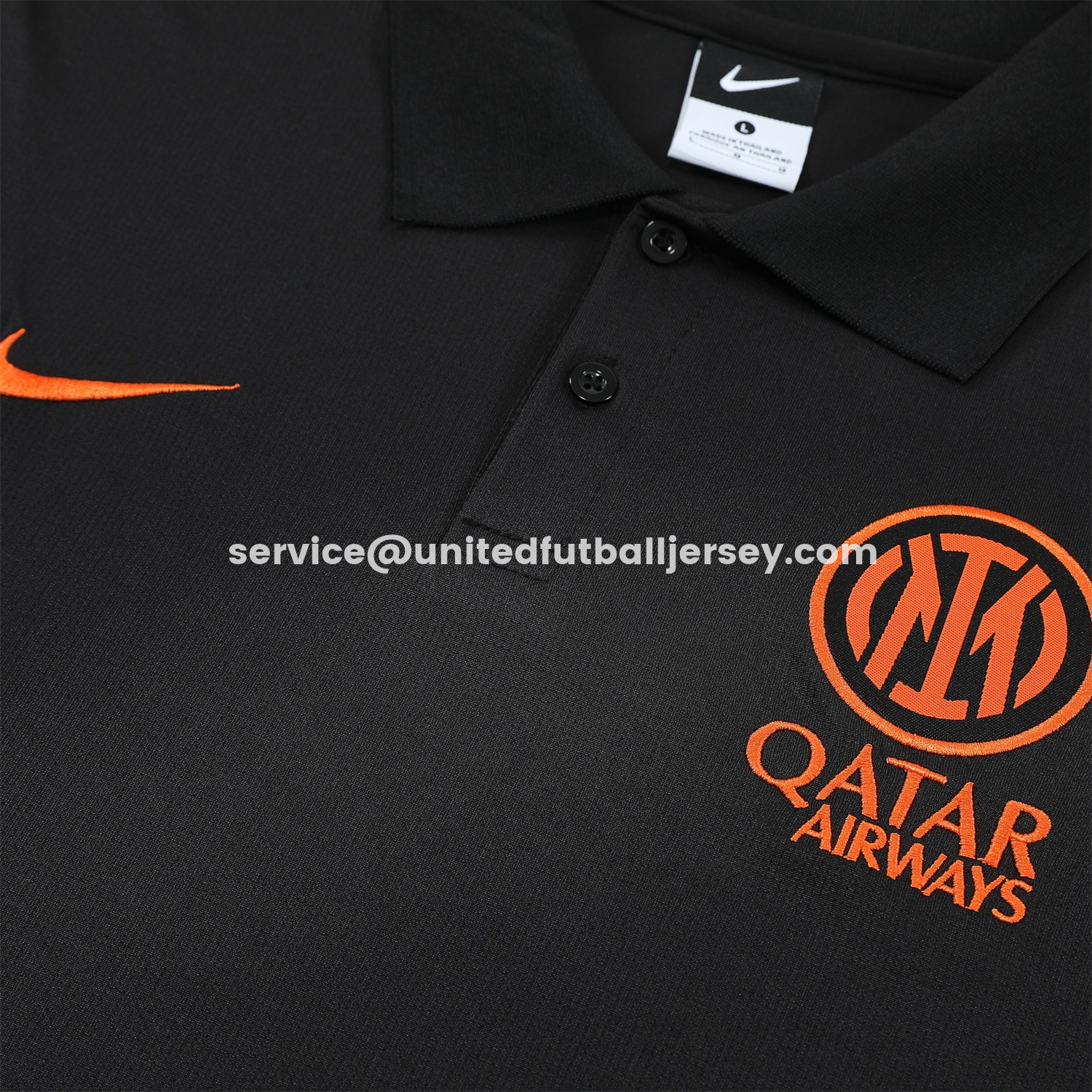 unitedfutballjersey-Inter Milan 25-26 POLO Short-Sleeve Training Set - Black Top and Black Pants