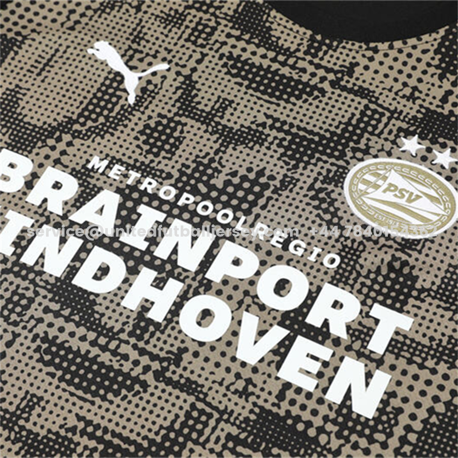 unitedfutballjersey-PSV Eindhoven 25-26 Kids Short-Sleeve Training Set - Army Green Top & Black Shorts