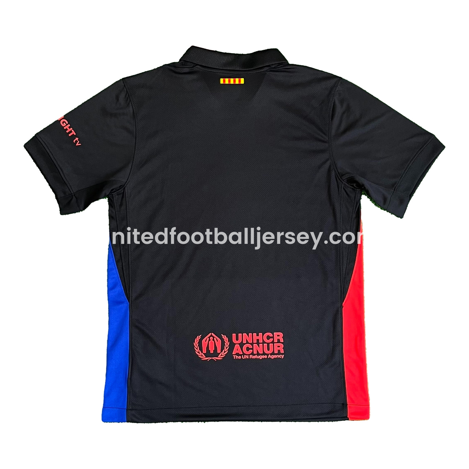 unitedfutballjersey-Barcelona x Travis Scott 24-25 Away Jersey with Red Logo - Fans Version