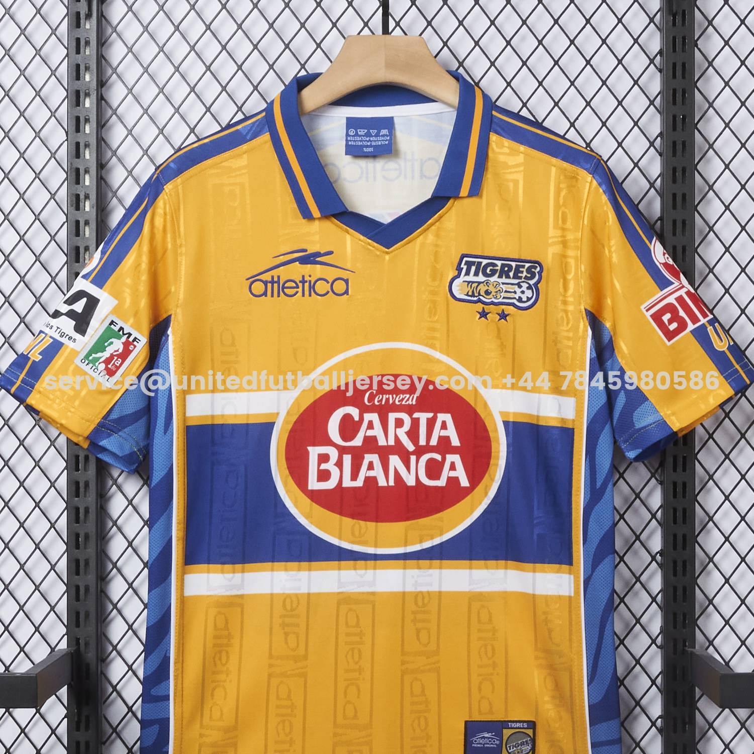 unitedfutballjersey-Retro Tigres UANL 1999-00 Home Jersey