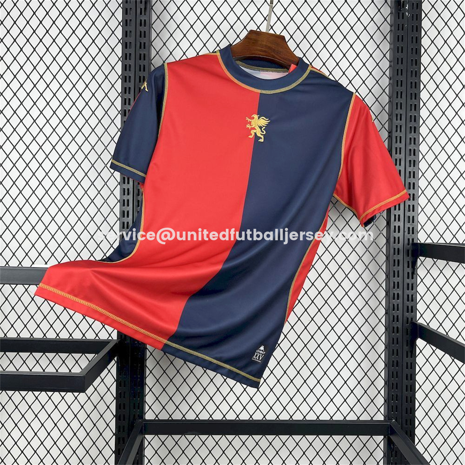 unitedfutballjersey-Genoa 25-26 Red And Blue Special Jersey - Fans Version