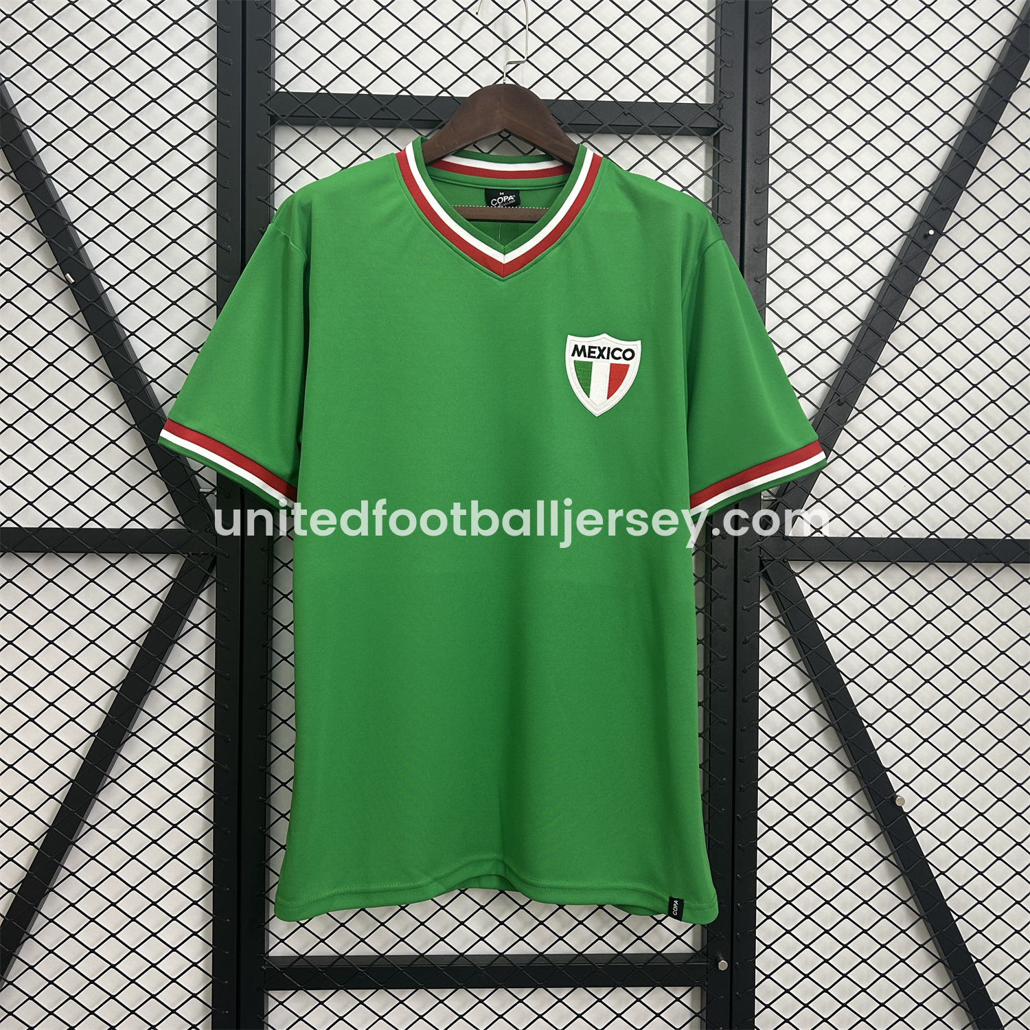 unitedfutballjersey-Retro Mexico 1970 Home Stadium Jersey