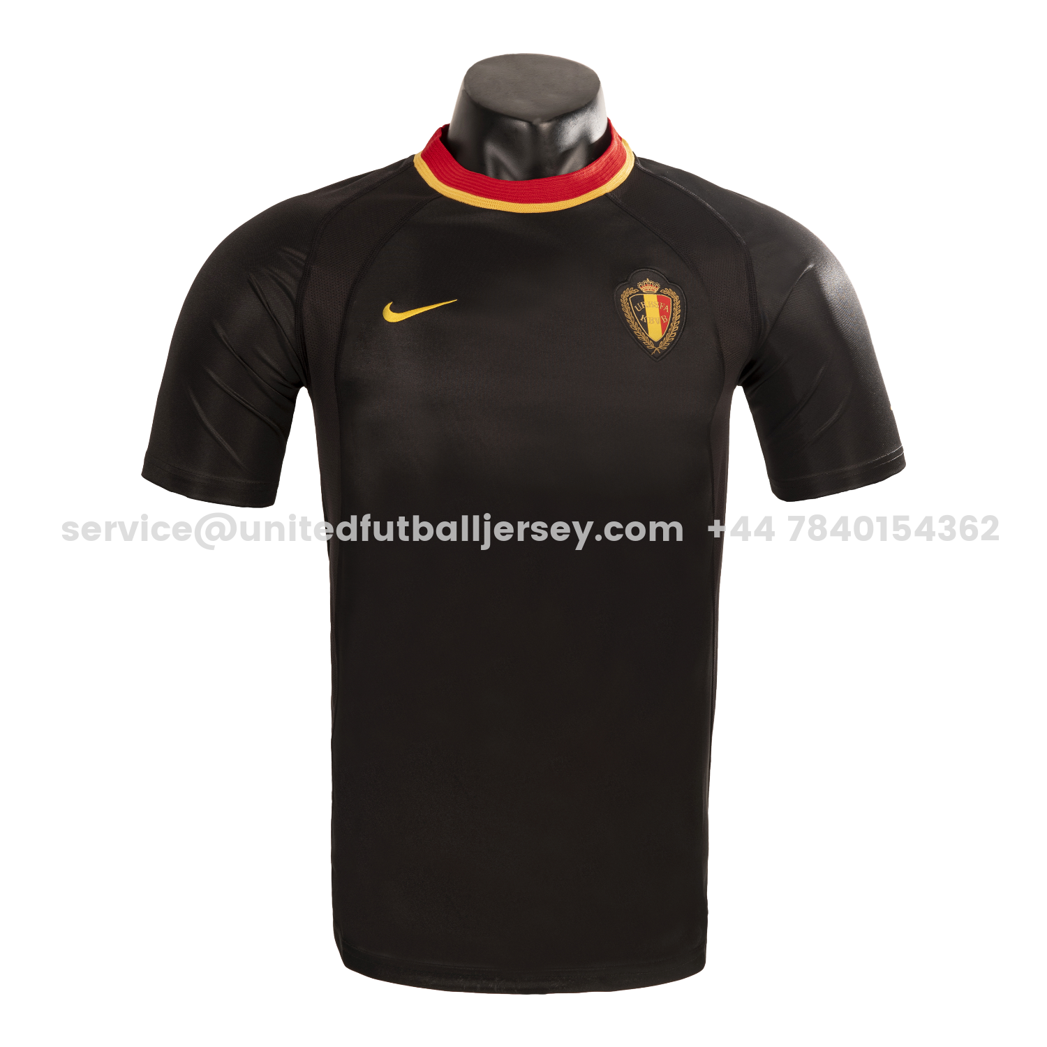 unitedfutballjersey-Retro Belgium 2000 Away Black Jersey