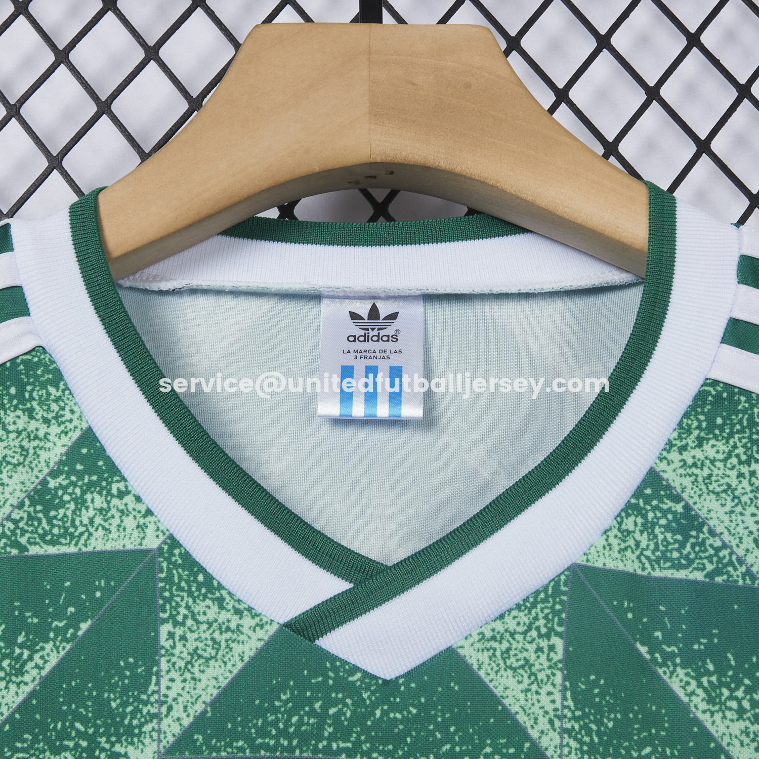 unitedfutballjersey-Retro Germany 1990 Away Green Jersey