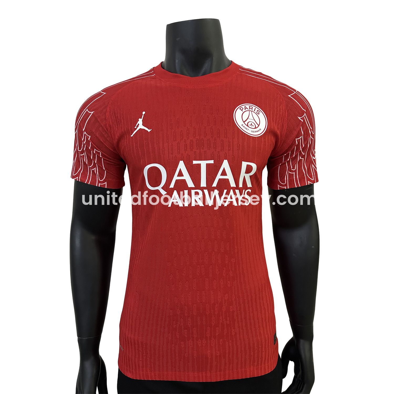 unitedfutballjersey-Paris Saint-Germain PSG X JD 24-25 Red Special Edition Jersey - Player Version