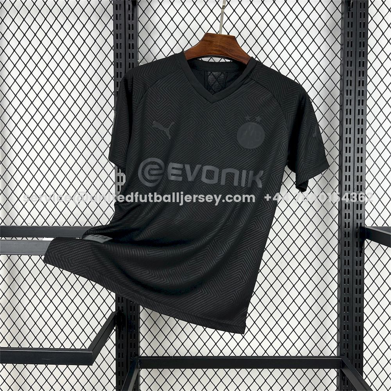 unitedfutballjersey-Retro Dortmund 2019-20 110th Anniversary Black Jersey