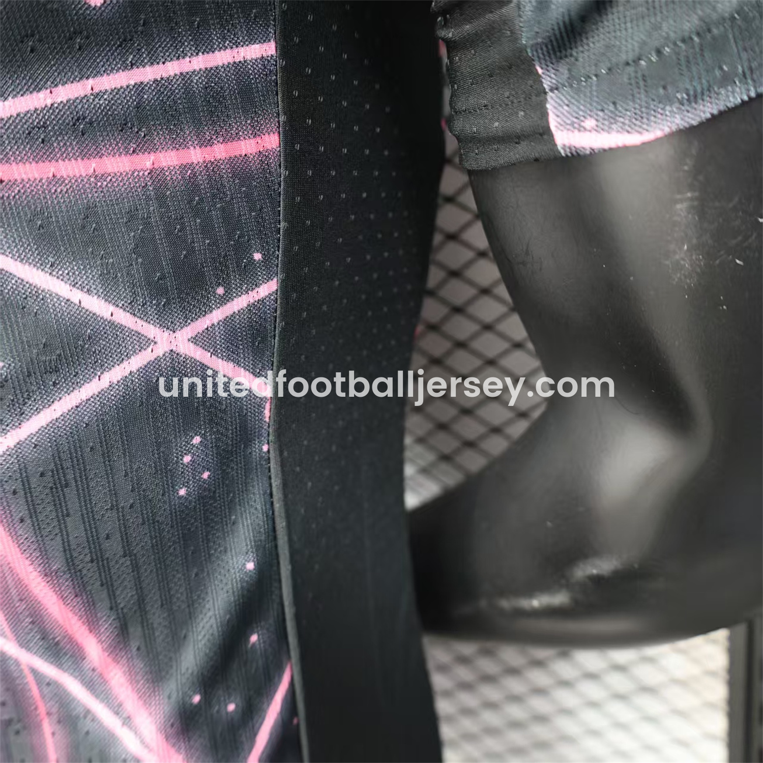 unitedfutballjersey-Paris Saint-Germain PSG 25-26 Pink Lines Jordan Black Special Jersey - Player Version