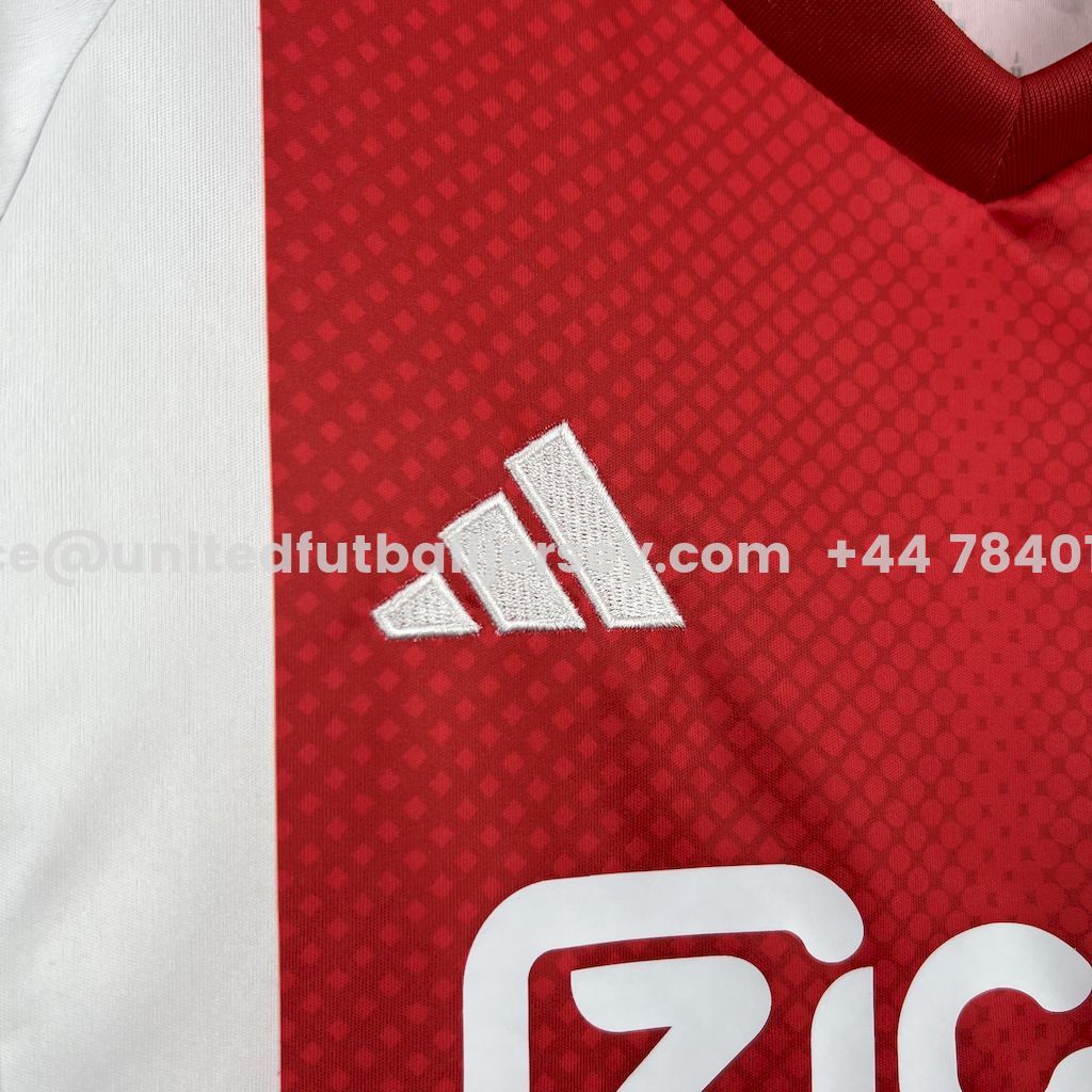 unitedfutballjersey-Ajax 25-26 Home Kids Kit