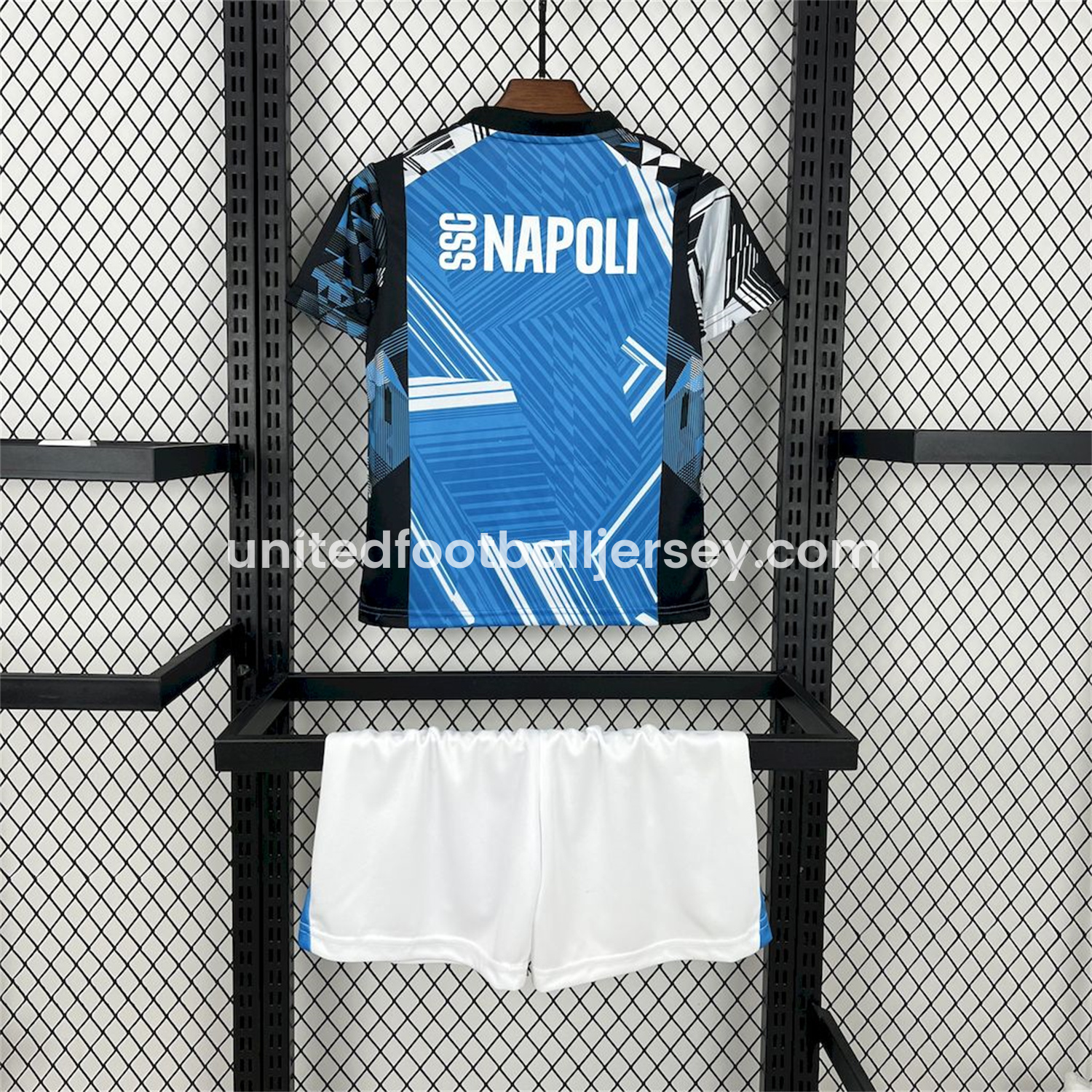 unitedfutballjersey-Napoli 24-25 Pre-Match Training Kids Kit