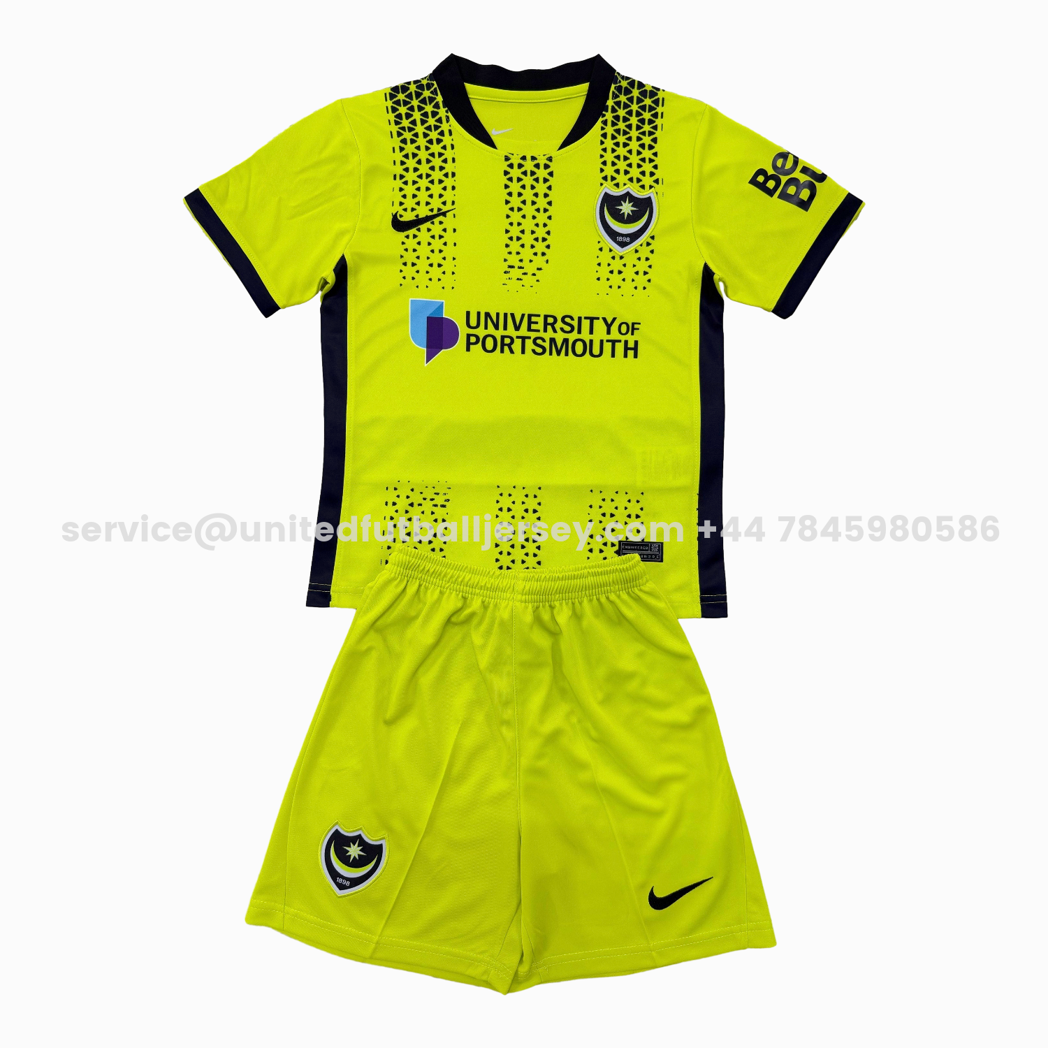 unitedfutballjersey-Portsmouth 25-26 Third Kids Kit