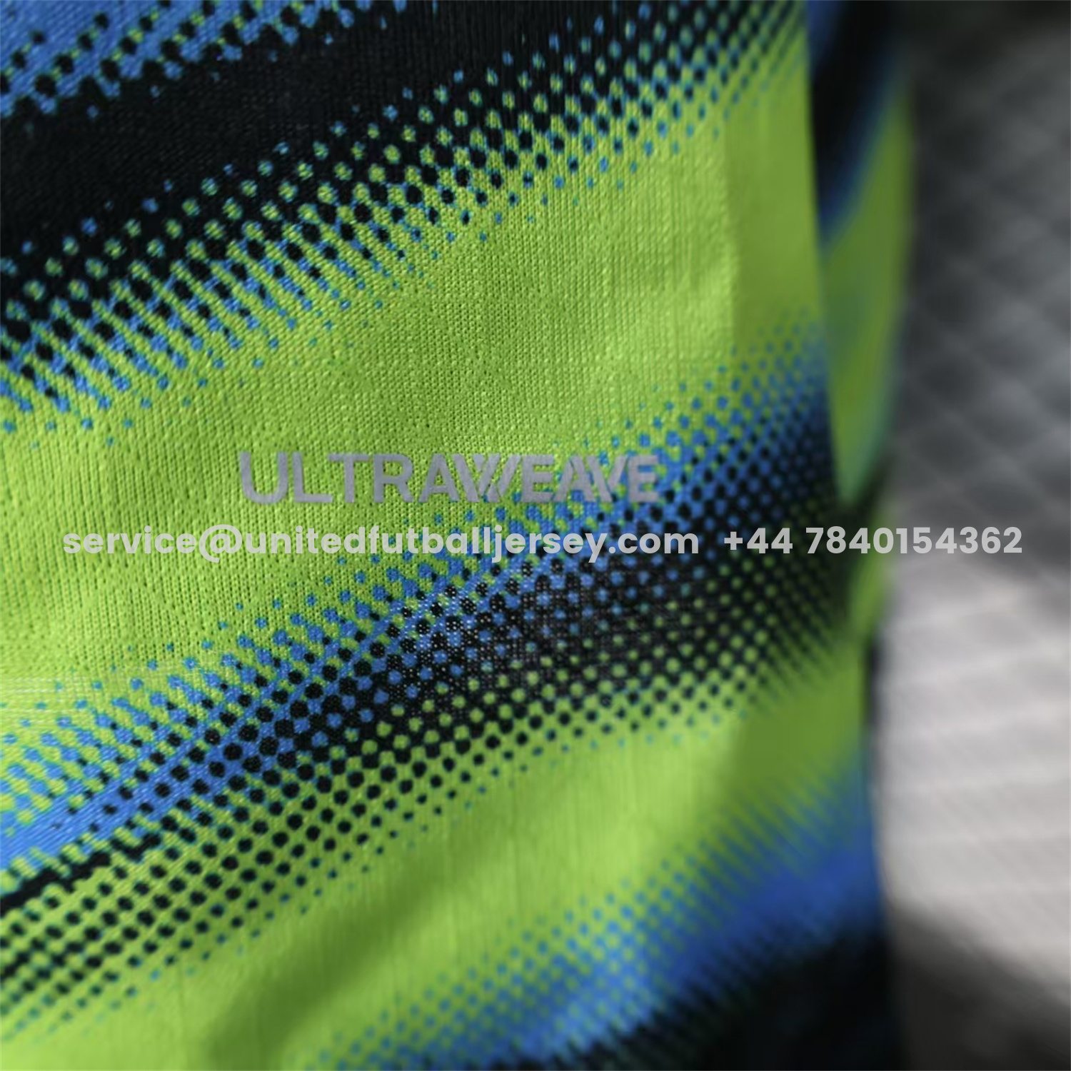 unitedfutballjersey-Marseille 25-26 Blue Green Gradient Training Jersey - Player Version