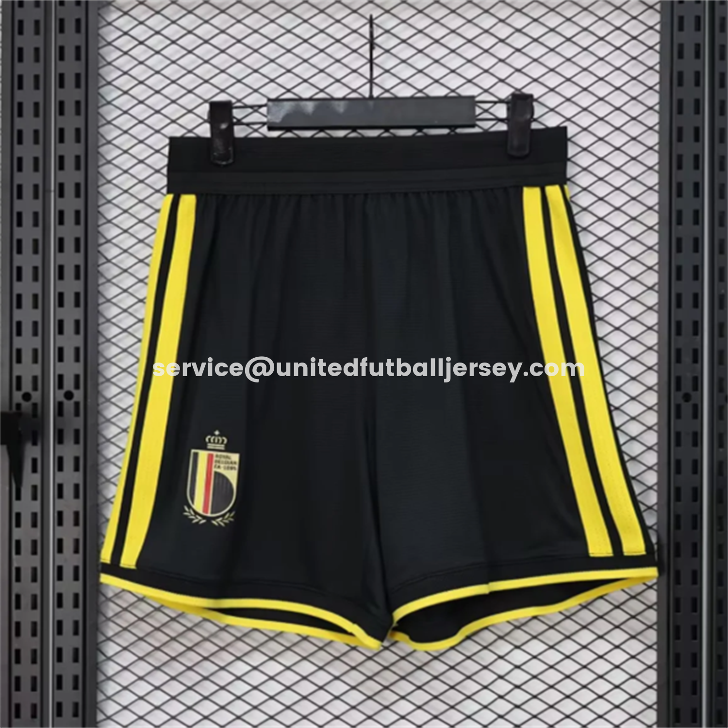 unitedfutballjersey-Belgium 2026 Black Shorts - Player Version