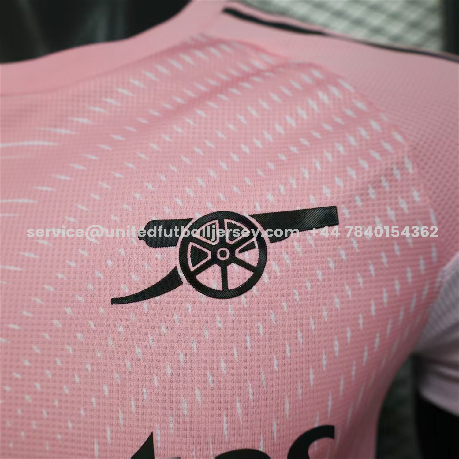 unitedfutballjersey-Arsenal 25-26 Pre-Match Training Pink Jersey - Player Version