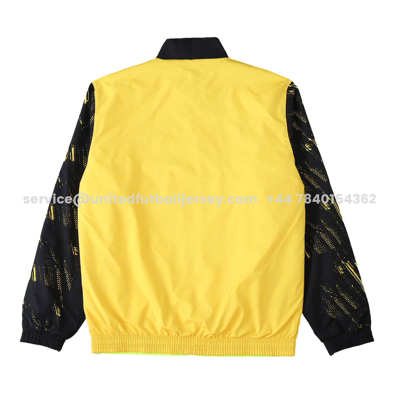 unitedfutballjersey-Dortmund 25-26 Double Sided Reversible Windbreaker - Green & Yellow