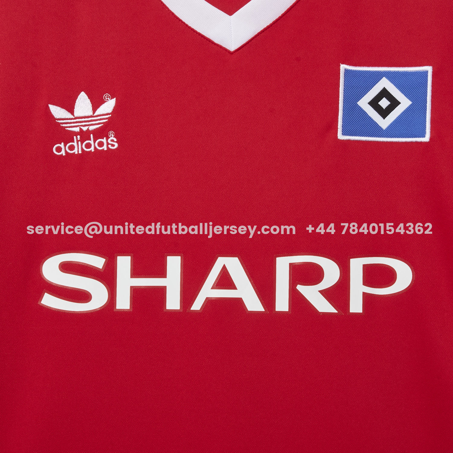 unitedfutballjersey-Retro Hamburger SV 1988 Away Red Jersey
