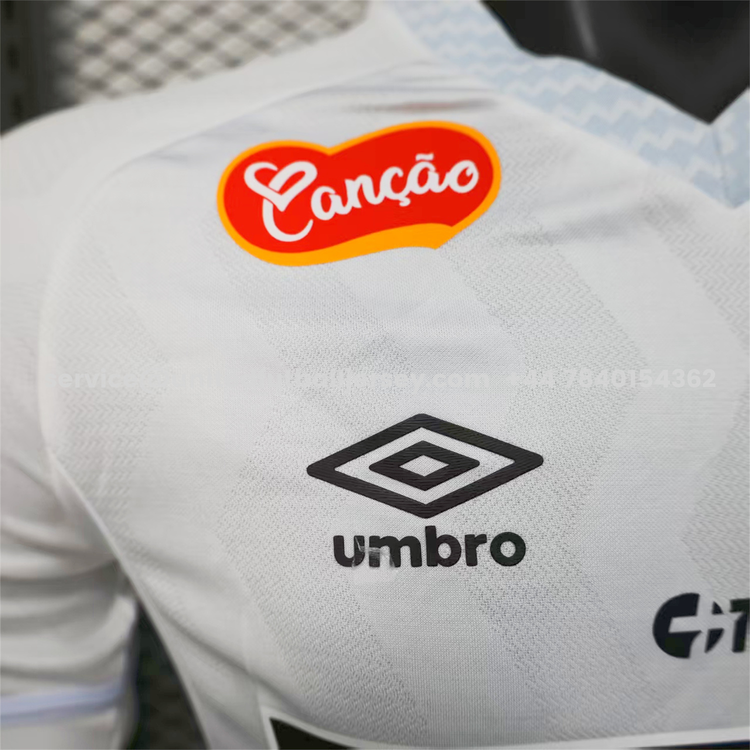 unitedfutballjersey-Santos 2025-26 Home White Jersey With Sponsors - Player Version