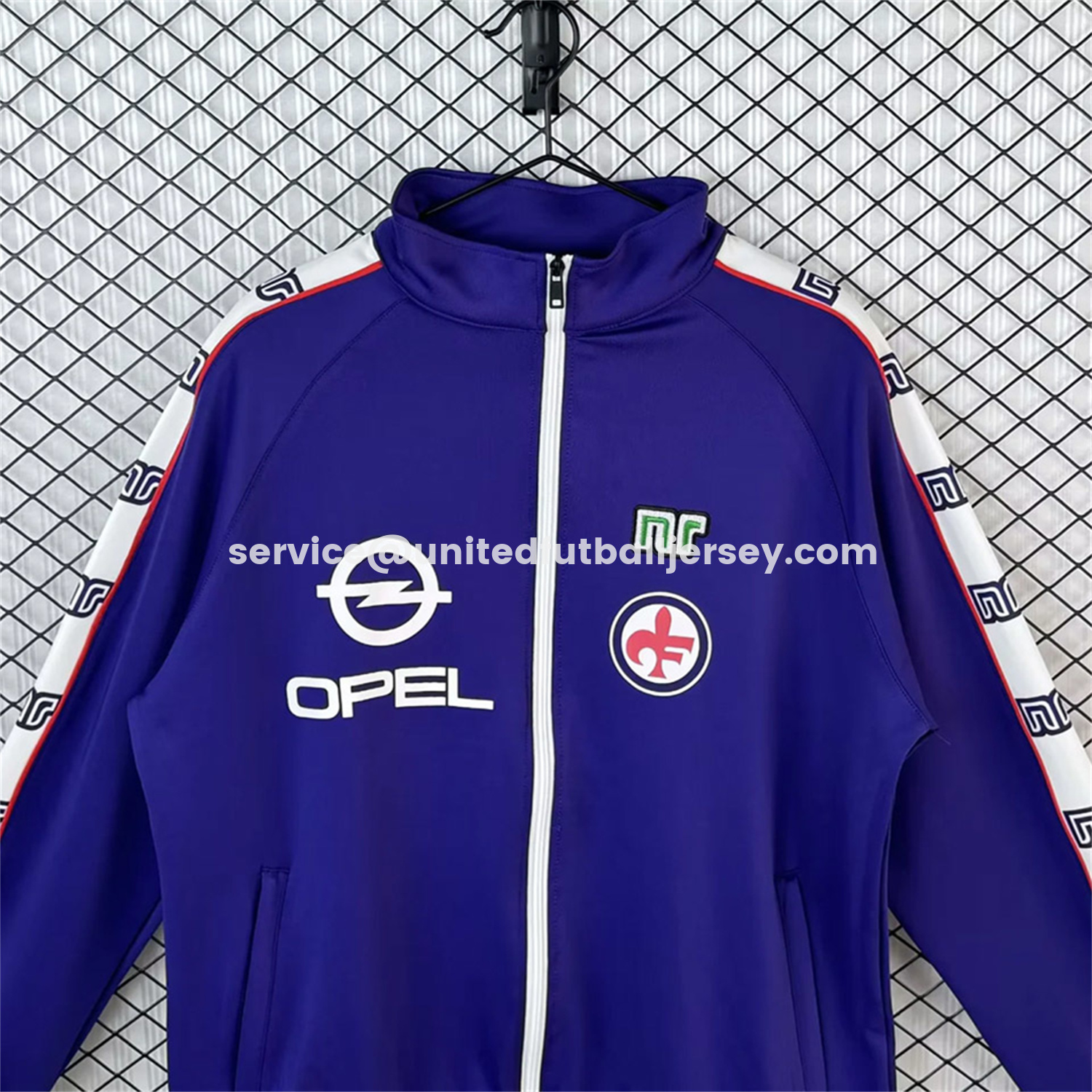 unitedfutballjersey-Retro Fiorentina 1985-86 Windbreaker Jacket - Blue