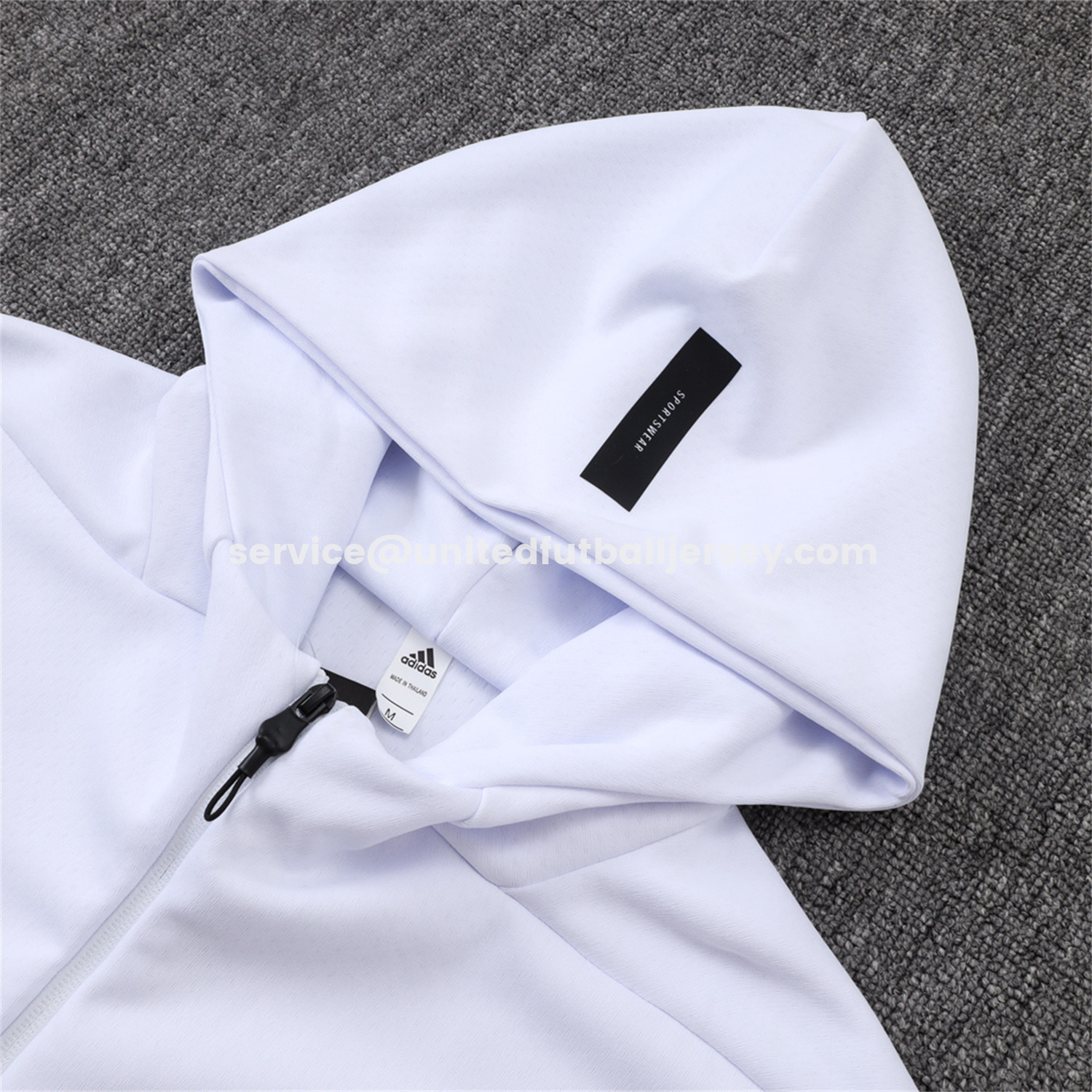 unitedfutballjersey-Ajax 25-26 Training Hoodie Set - White Hoodie and White Pants