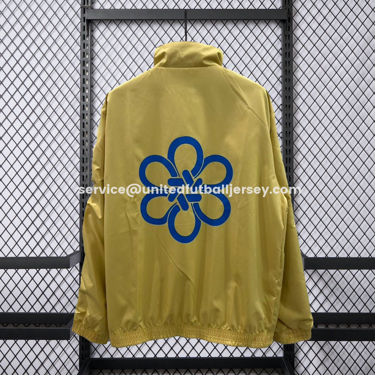 unitedfutballjersey-Real Madrid 25-26 Cultural Story Chinese Lucky Double Sided Windbreaker Jacket - Blue