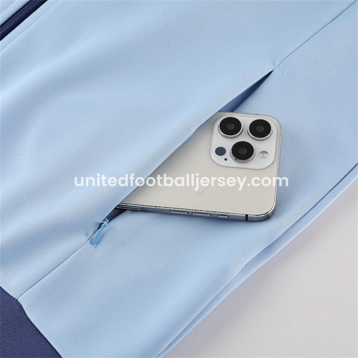 unitedfutballjersey-Argentina 24-25 Throwback Jacket Training Tracksuit - Light Blue Jackets & Blue Pants