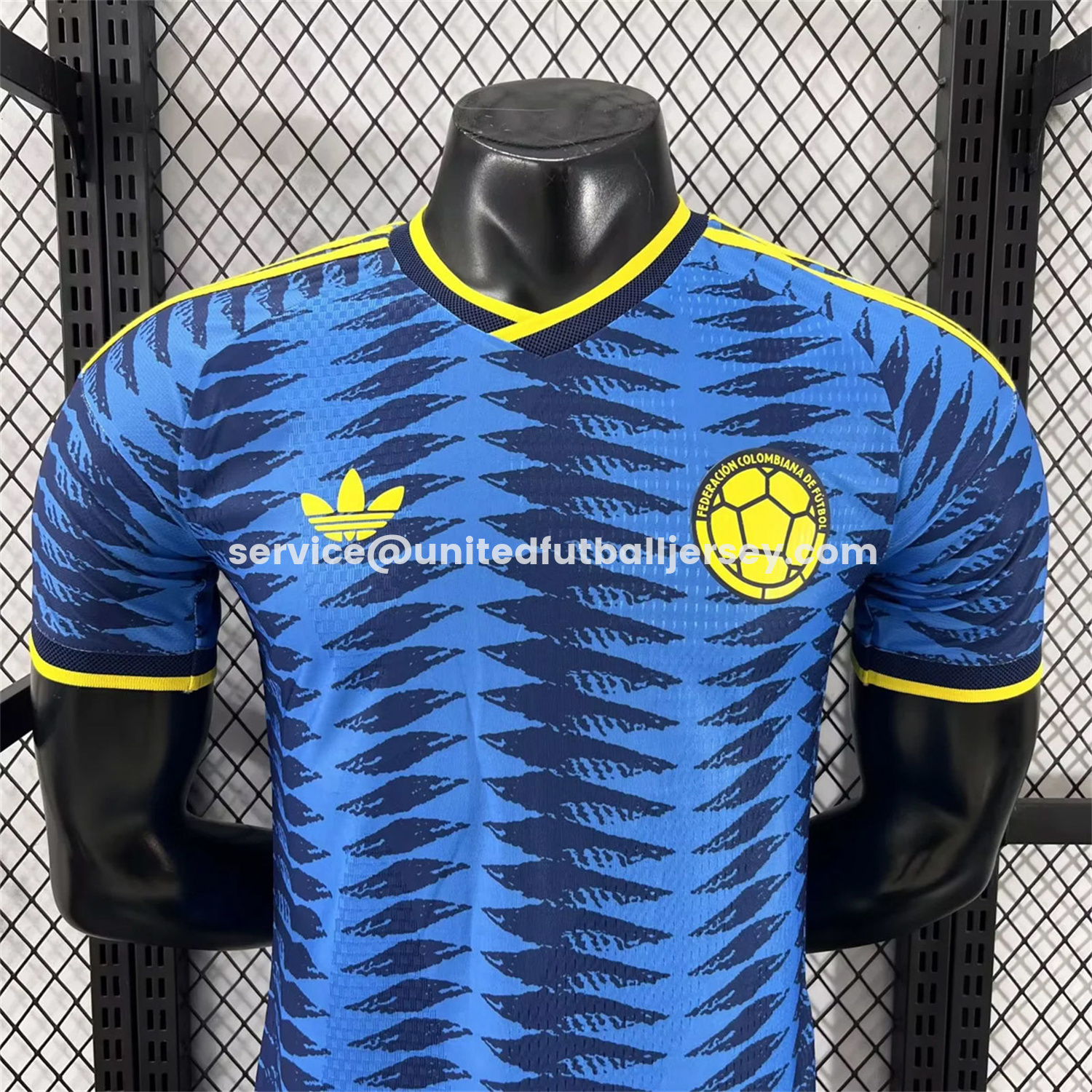 unitedfutballjersey-Colombia 2026 Away Blue Jersey - Player Version
