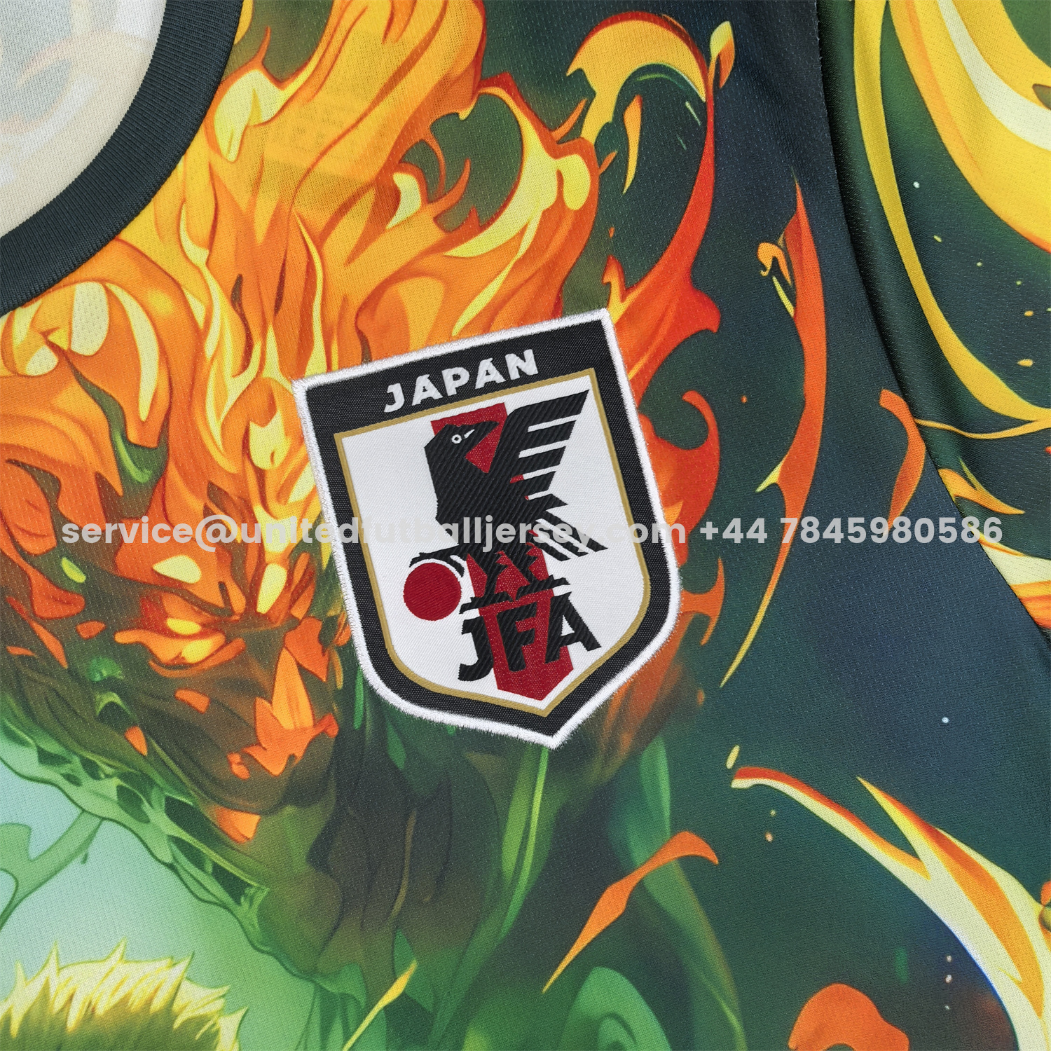 unitedfutballjersey-Japan 25-26 Sauron Green Fire Special Jersey - Fans Version