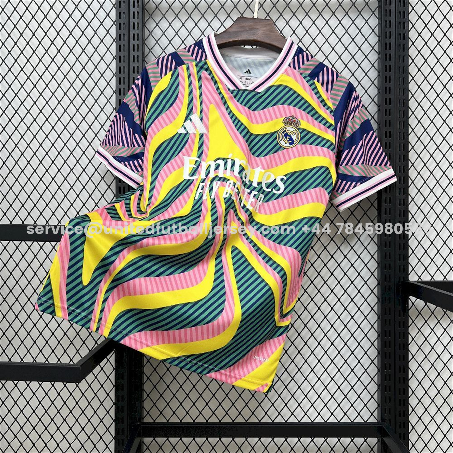 unitedfutballjersey-Real Madrid 25-26 Iridescent Colors Pre-Match Training Jersey - Fans Version