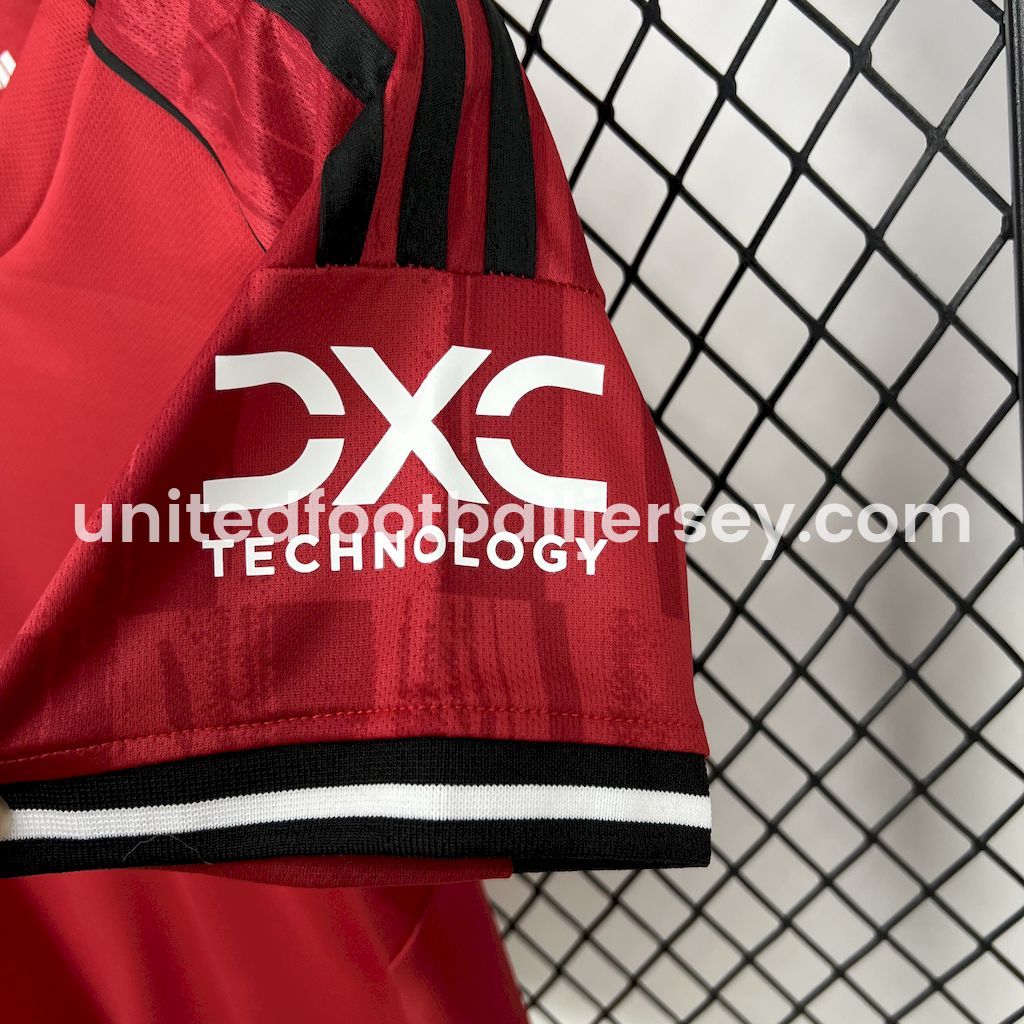 unitedfutballjersey-Manchester United 25-26 Home Kids Kit