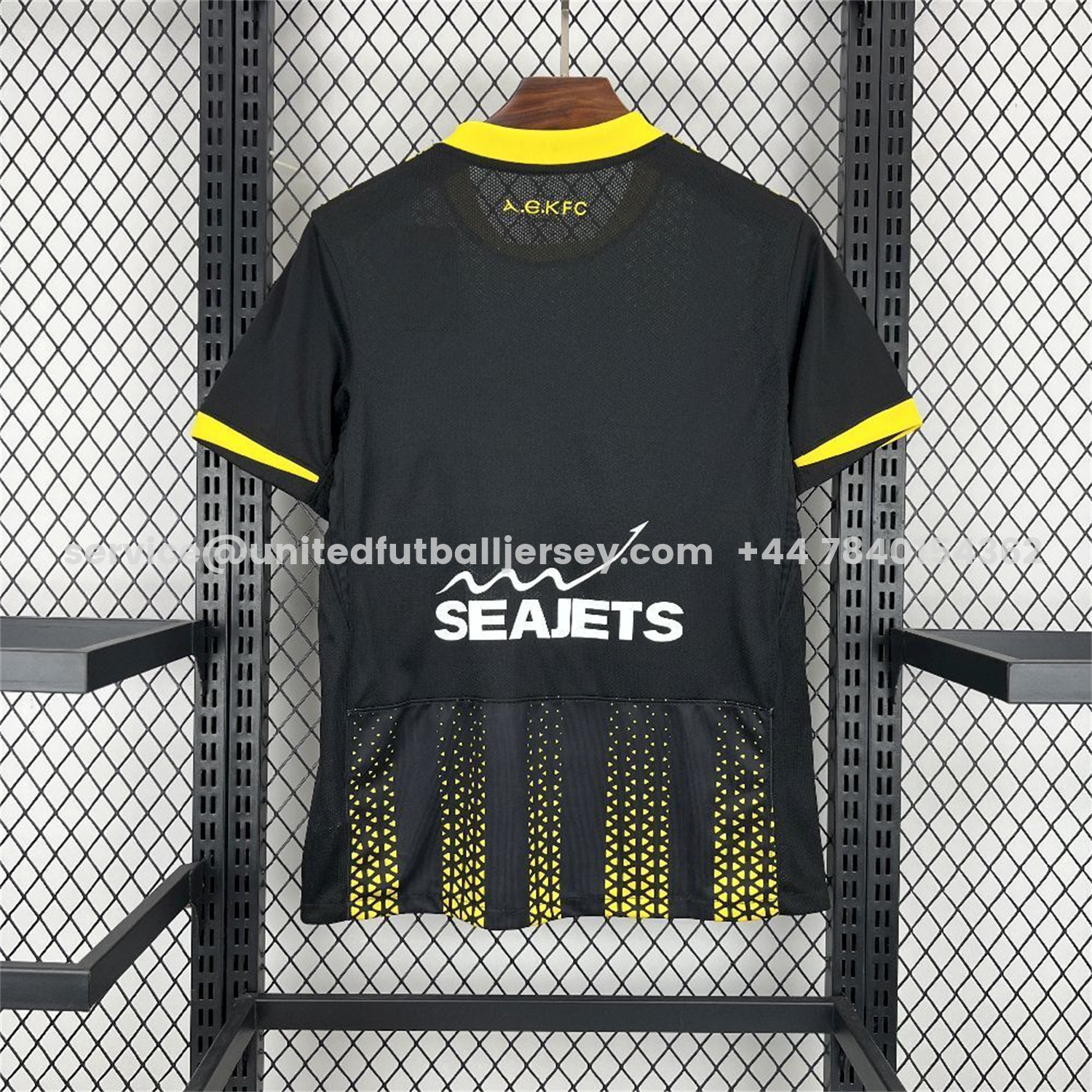 unitedfutballjersey-AEK Athens 25-26 Away Black Jersey - Fans Version