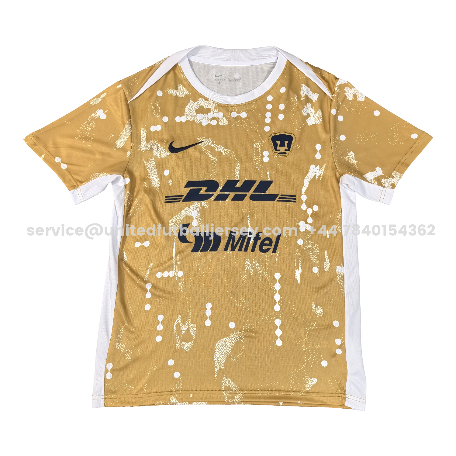 unitedfutballjersey-Pumas UNAM 25-26 Mud Yellow Pre-Match Training Jersey - Fans Version