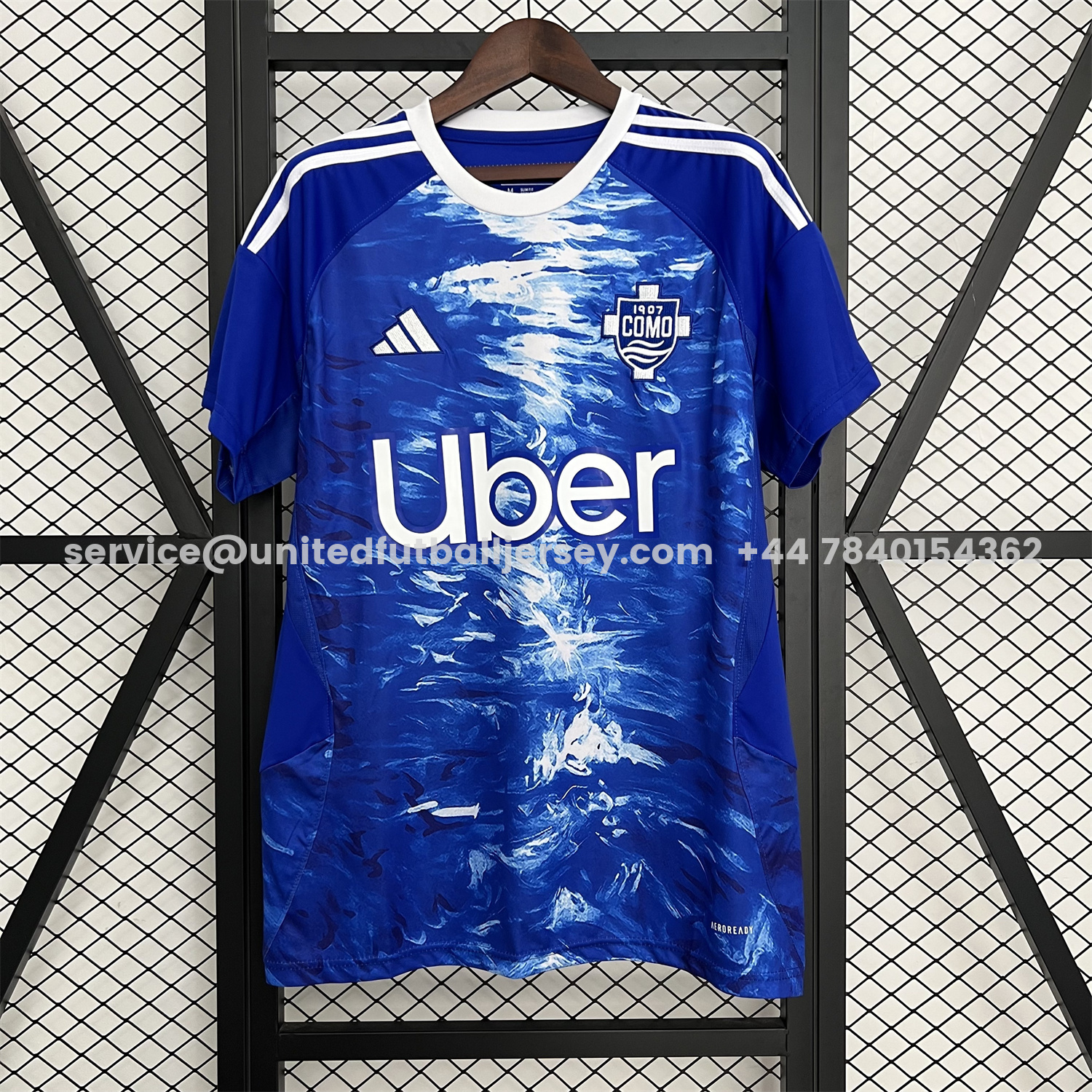 unitedfutballjersey-Como 25-26 Home Jersey - Fans Version