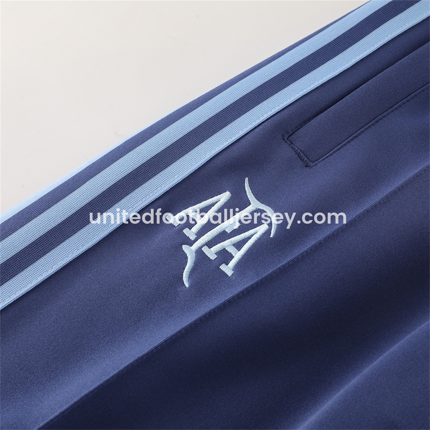 unitedfutballjersey-Argentina 24-25 Throwback Jacket Training Tracksuit - Light Blue Jackets & Blue Pants
